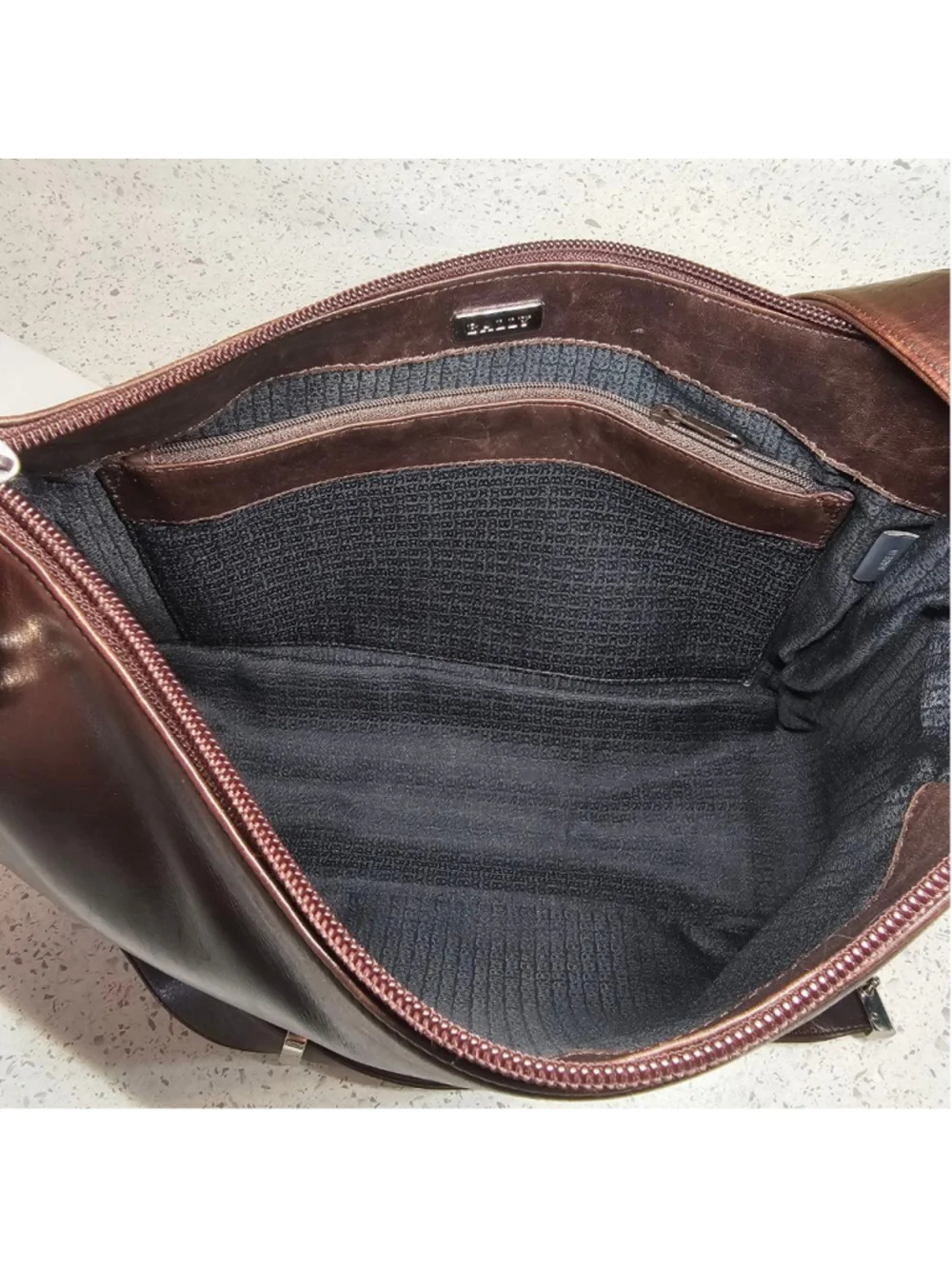 Vintage Bally Brown Leather Shoulder Bag – Made in Italy